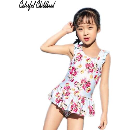 Toddler Baby Girl Bikini With Swimming Cap Outfits Kids Girls Floral Swimwear Bathing Suits 2pcs Set Clothing Children Clothes