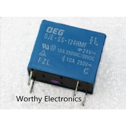 Wholesale 100pcs/lot OJE-SS-124HMF 10A 4feet relay