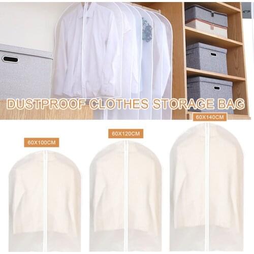 Hanging Garment Bag Dustproof Clothes Covers Breathable Lightweight Suit Bags with Full Zipper for Clothes Storage Closet