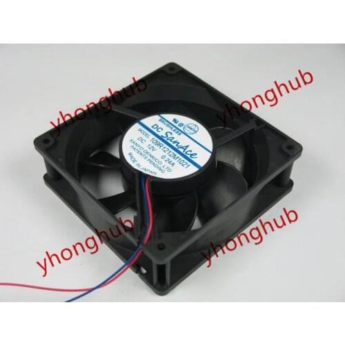SANYO DENKI 109R1212M1021 DC 12V 0.24A 120x120x38mm Server Cooling Fan