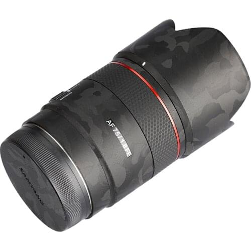 SYIO75AF-E Protective Vinyl Skin for Samyang AF 75mm F1.8 Lens for Sony FE Mount Lens Decal Protector Anti-scratch Cover Film