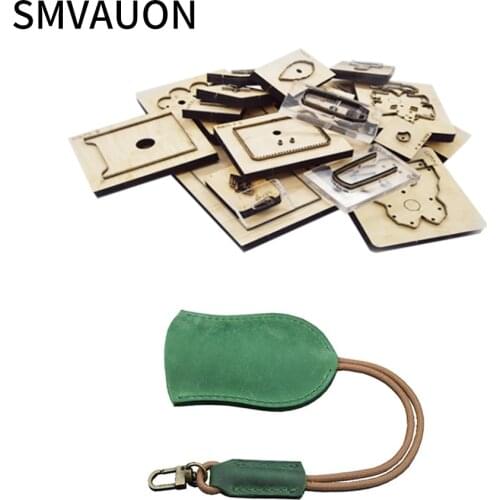 SMVAUON Key Ring Diy Wood Die Cutting Parts Suitable For Die Cutting Trend Steel Die Cutting Leather Cutter Die Cutter