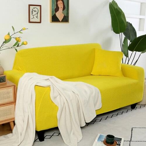 Thickened Plush Sofa Cover for Living Room Full-Wrapped Stretch 1/2/3/4-Seat 15 Colors
