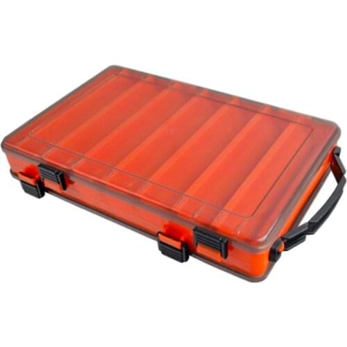Fishing Box Compartments Fishing Accessories Lure Hook Boxes Storage Double Sided High Strength Fishing Tackle Box