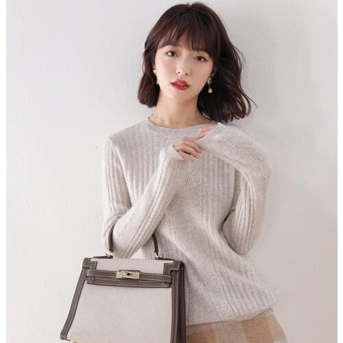 Adishree 2021 woman winter 100% Cashmere sweaters and autumn knitted Pullovers High Quality Warm Female thickening O-neck