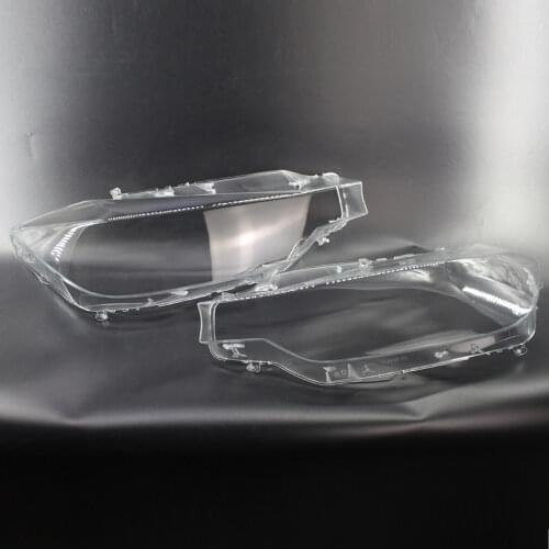 1 Pair Left + Right Car Headlight Transparent Lampshade Lens Shell Cover Accessories For BMW 3 Series F30 F31 F35 2013 2014 2015