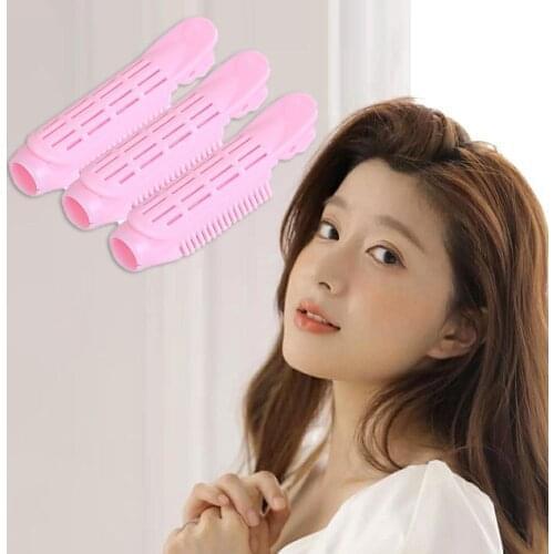 3Pcs Roller Roll Curler Curling Clip Air Bangs Curls Easy Twist Rollers Device Salon Sponge Hair Beauty Hair Fluffy Styling Tool