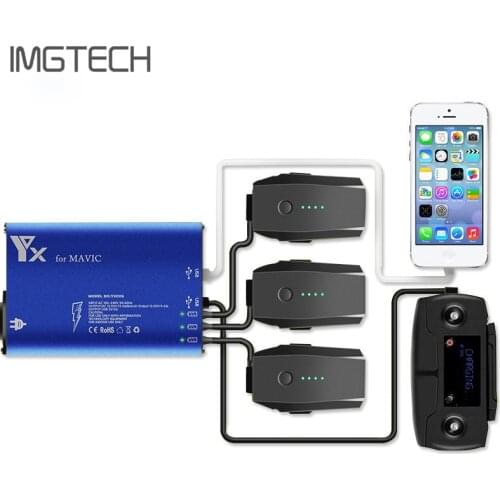 5 in1 DJI MAVIC PRO Parallel Battery Charging Hub Dual USB Phone Charger Intelligent Remote Controller Charger