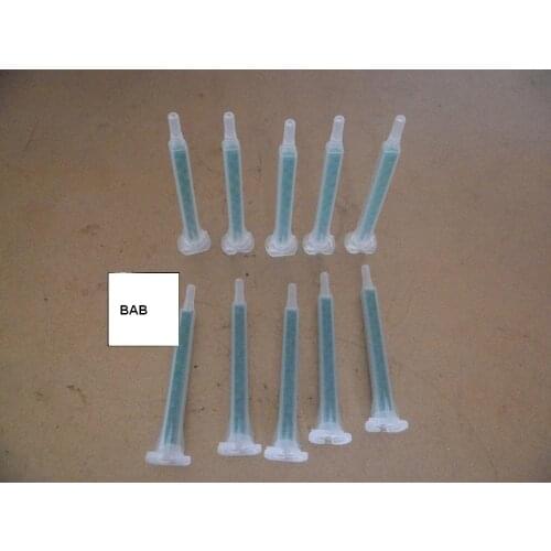 500PCS/lot Epoxy Resin Static Mixer BAB 05-16L (green) Square green Tube Mixer Mixing Nozzles for Duo Pack Epoxies Bayonet