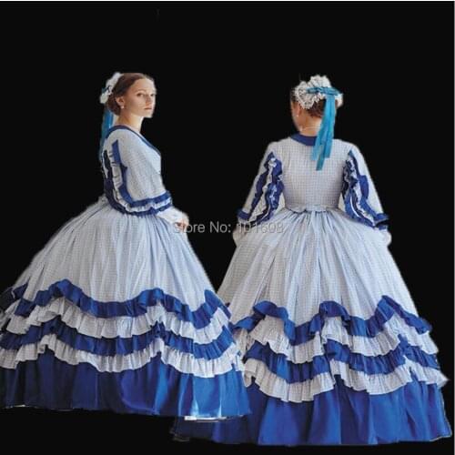 Tailored!Royal Eras Court Queen Duchess Civil war Theatre 18th Court Belle Marie Antoinette DRESS Victorian dresses HL-324