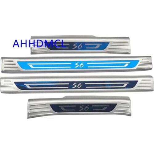 Car Welcome Pedal Threshold Strip Door Sill Strip For BYD S6 2011 2012 2013 2014