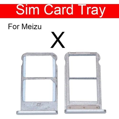SIM Card Tray Holder For Meizu meilan blue charm m3x X Micro SD Sim Card Memmory Reader Slot Socket Adpter Replacement Repair