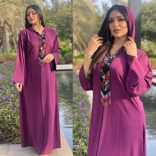 Djellaba Kaftan Dubai Abaya Islam Malaysia Turkey Arabic Muslim Long Dress Clothing African Dresses For Women Robe Longue Femme