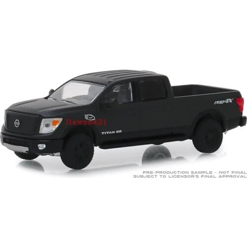 GreenLight 1:64 2018 Nissan Titan XD Pro-4X Black Alloy toy cars Metal Diecast Model Vehicles For Children Boys gift hot