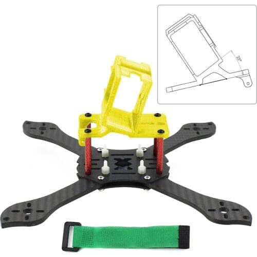 JMT T210 5 inch TrueX 210mm FPV Frame Kit Carbon Fiber Rack with 3D Printed Camera Fixed Mount for GoPro 7/6/5 Action Camera