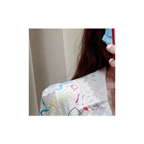 2021 Summer New Fashion Temperament V-neck Short-sleeved Chiffon Jumpsuit Slim A-line Jumpsuit Womens Clothing