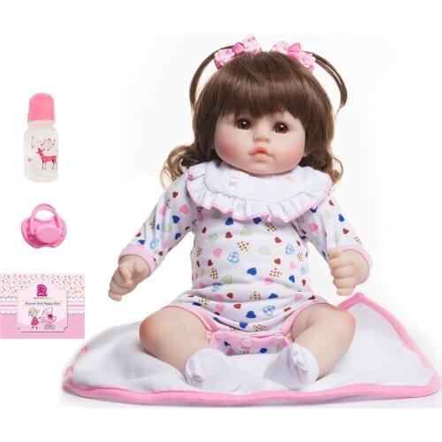 48CM19Inch Feelwind Boneca Reborn Silicone Reborn Baby Dolls Com CorpoDe Silicone Menina Baby Dolls Kids Birthday Christmas Gift