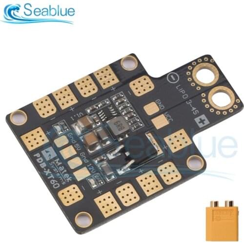 Matek Systems PDB XT60 With BEC 5V/12V 2oz Copper For RC Helicopter FPV Quadcopter Muliticopter Drone Power Distribution Board