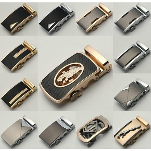ZPXHYH Fashion Mens Business Alloy Automatic Buckle Unique Men Plaque Belt Buckles for 3.5cm Ratchet Men Apparel Accessories gh