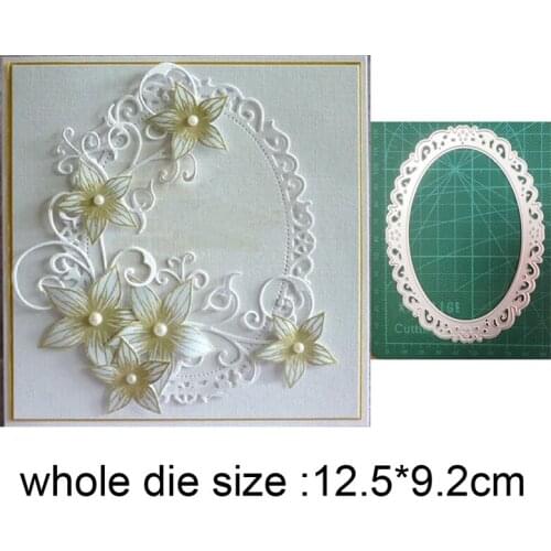 New Dies For 2020 Lace Oval Fhoto Frame Metal Cutting Dies Stencil for Scrapbooking dies Embossing Paper Craft Dies Cards Making