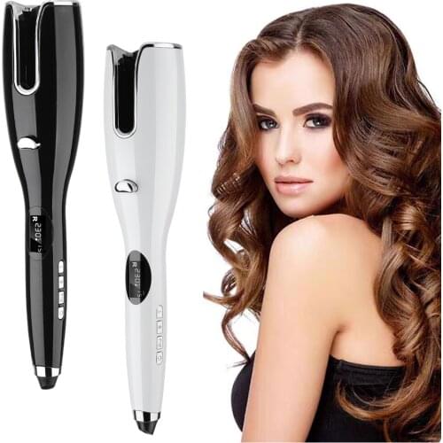 New Full Automatic Hair WaveCurling Iron Air Curler LCD Air Rotating Portable Spin N Wand Curl 1 Inch Magic Hair CurlerStyling