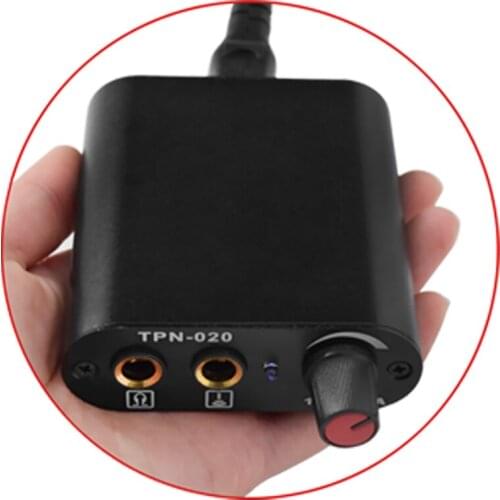 Portable Black Color Pro Tattoo Artist Mini Aluminum Tattoo Power Supply 18V/1.5A for Tattoo Machine Guns with LCD Screen