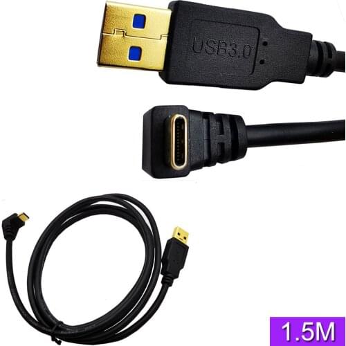 Gold-plated high-speed USB3.0 version Type-C 90-degree bend computer notebook mobile phone data charging cable