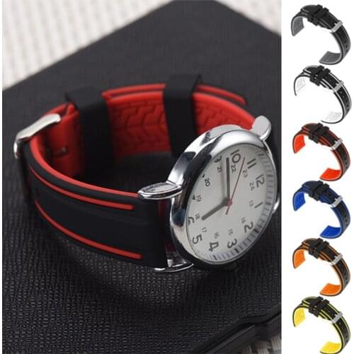 20mm 22mm 24mm 26mm Quick Release Straps Sports Silicone Watchband For Samsung Galaxy Watch 4 classic 46mm 42mm Smart Watch Band