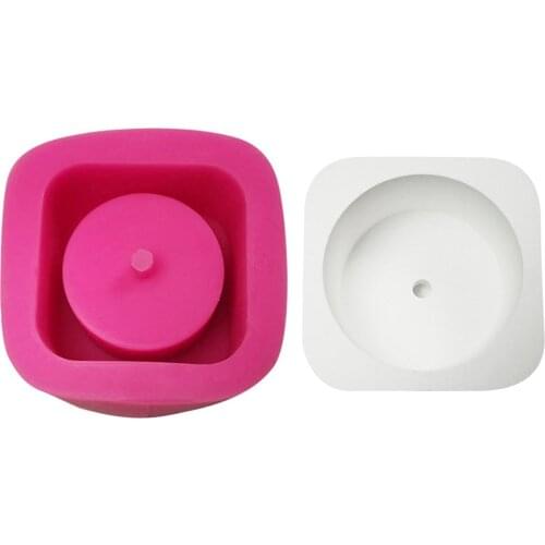Silicone Mold DIY Clay Cementsilica Silicone Mold Concrete Flower Pot Mould Cement Flesh Pot Ceramic Mold Creative Geometric Po