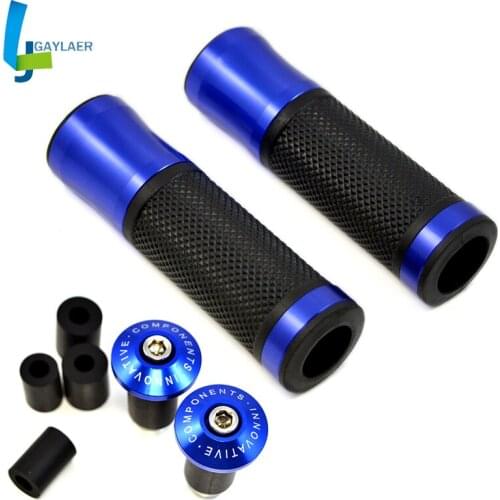 7/8 "22mm Universal Motorcycle Handle Handlebar Grip with Hand Bar End Slider for Honda Yamaha Kawasaki Suzuki Ducati