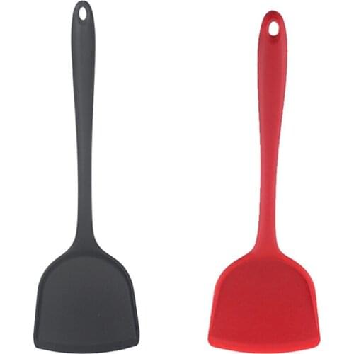 1 Pc Non-Stick Spatula Silicone Scraper Heat-Resistant Long Handle Silicone Kitchen Cooking Utensils