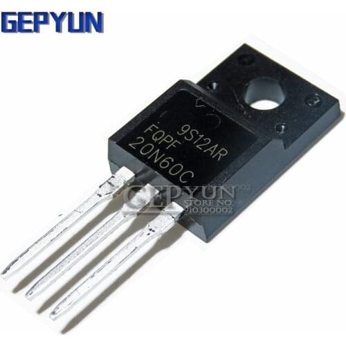 10PCS FQPF20N60 20N60 20N60C FQPF2060C FQPF20N60C TO-220 TO220 Gepyun
