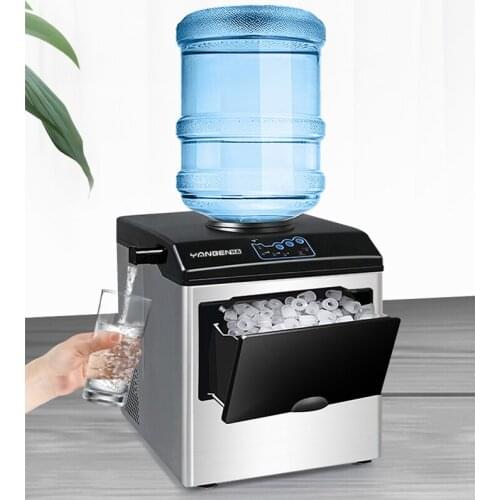 25KG / 24H Commercial Ice Cube Maker Portable Automatic Ice Maker Machine Household Electric Bullet Ice Making Machine