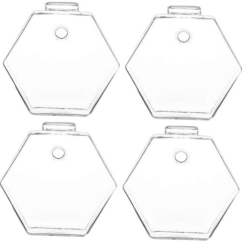 4Pcs Wall Hanging Glass Flower Vase Terrarium Wall Fish Tank Aquarium Container Flower Planter Pots Home Garden Decoration