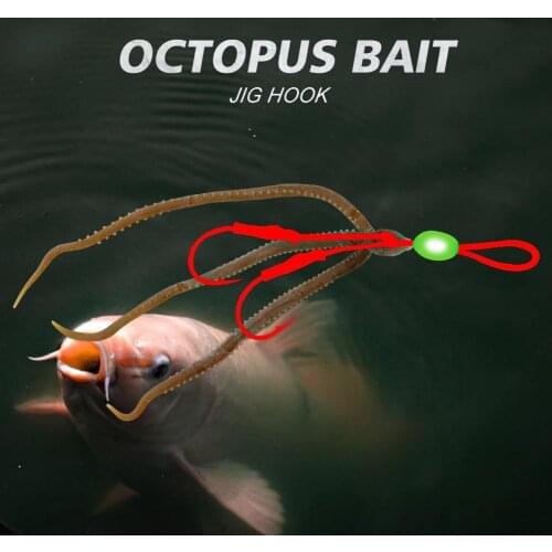4Pcs Fishing Soft Squid Lure Lure Hard Bait Fake Bait Fishing Wobbler Squid Jig Artificial jigging Lure Octopus Bait 12cm 5.3g