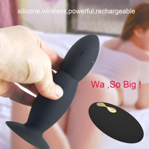 Anal Vibrator G Spot Clitoral Clit Vagina Oral Sexo Sex Shop Adult Toy Anal Butt Plug Prostate Wireless Remote Control Vibrator