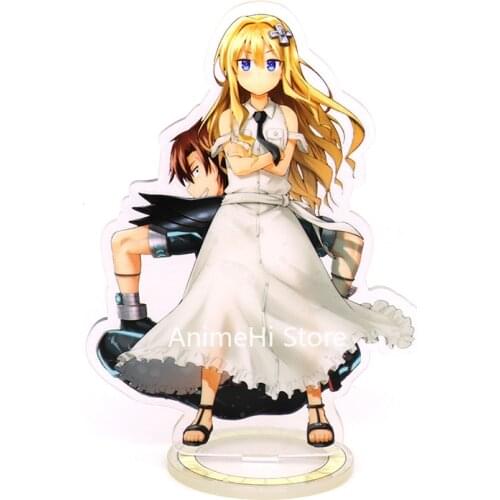 Anime Combatants Will Be Dispatched Action Figure Cosplay Toys Alice Kisaragi Acrylic Dolls Stand Model 15cm