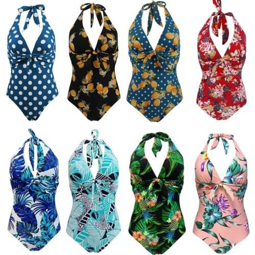 One Piece Plus Size Swimsuit Women Beach Printing Slimming Swimwear Sexy Slimming Bikini Set Female Bather Bathing Suit S-XXXL