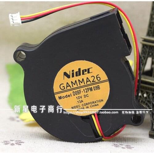 For Nidec D05F-12PM DC 12V 0.13A Cooling Server Blower Fan 5CM 50MM 50*50MM 5015 cooler blower