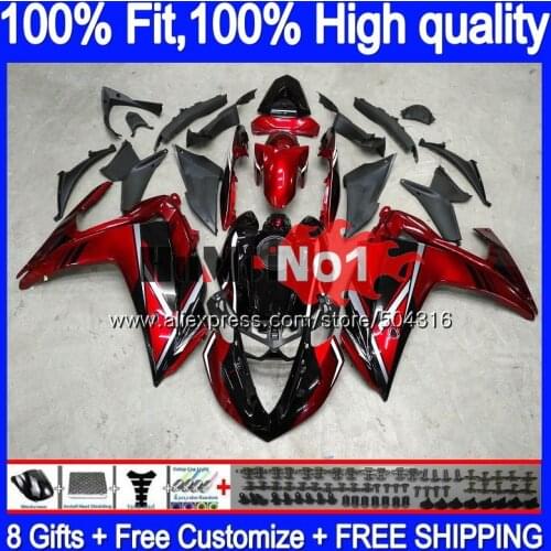 Injection For YAMAHA YZF R3 R25 R3 R 25 YZF-R3 YZFR25 55MC.10 YZF-R25 YZFR3 2014 2015 2016 2017 14 15 16 17 Wine red Fairing
