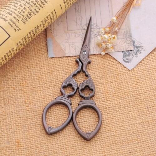 Exquisite Retro European Cross Stitch Craft Scissor Handicraft DIY Tailor Scissor Stainless Steel Sewing Cutting Tools