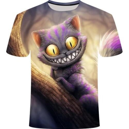 Nieuwe Cool T -Shirt Mannen /Vrouwen 3d T-Shirt Print Twee Kat Korte Mouw Zomer Tops Tees T -Shirt Mannelijke Asian Sizes S -6xl