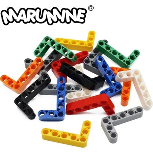 Marumine MOC Creative Bricks 15PCS Technic Beam 3x5 L-Shape Thick 32526 Building Blocks Parts Particles Pieces for Starter Kids