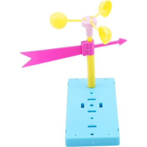 DIY Materials Home School Educational Kit Fun Physics Experiment Homemade Wind Vane For Kids Gifts 1pc
