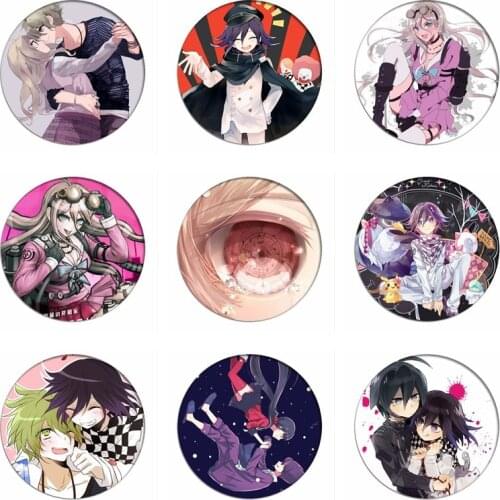 Danganronpa V3 Cosplay Badges Fashion Games Killing Brooch Pins Oma Kokichi Collection Badge for Backpacks Clothes