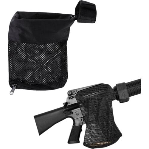 Hunting tactical M4 military army shooting Brass ar15 Bullet Catcher Rifle Mesh Trap Shell Catcher Wrap Around Zipper Bag