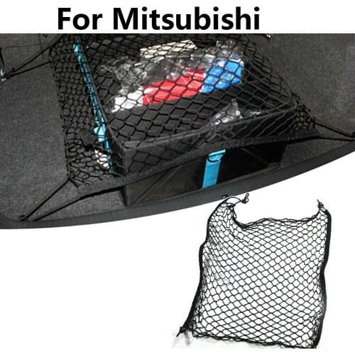 Car Rear trunk net bag cargo Mesh Storage Holder For Mitsubishi Airtrek ASX Attrage Carisma Challenger Colt Eclipse eK Endeavor
