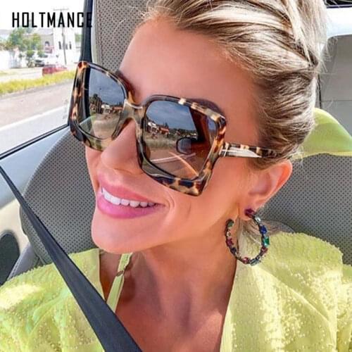 Oversize Women Sunglasses Square Frame Big Luxury Sun Glasses Gradient Sexy Shades Brand Designer Retro Female gafas de sol