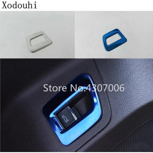 Car Styling Back Tail Door Rear Trunk Switch Trim Panel Frame Button 1pcs For VW Volkswagen Teramont Atlas 2017 2018 2019 2020