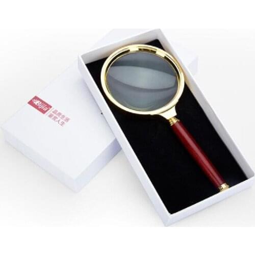 BIJIA 80 Large-caliber HD Magnifying Glass Full-optical Elderly Students Reading Magnifying Reading Mirror